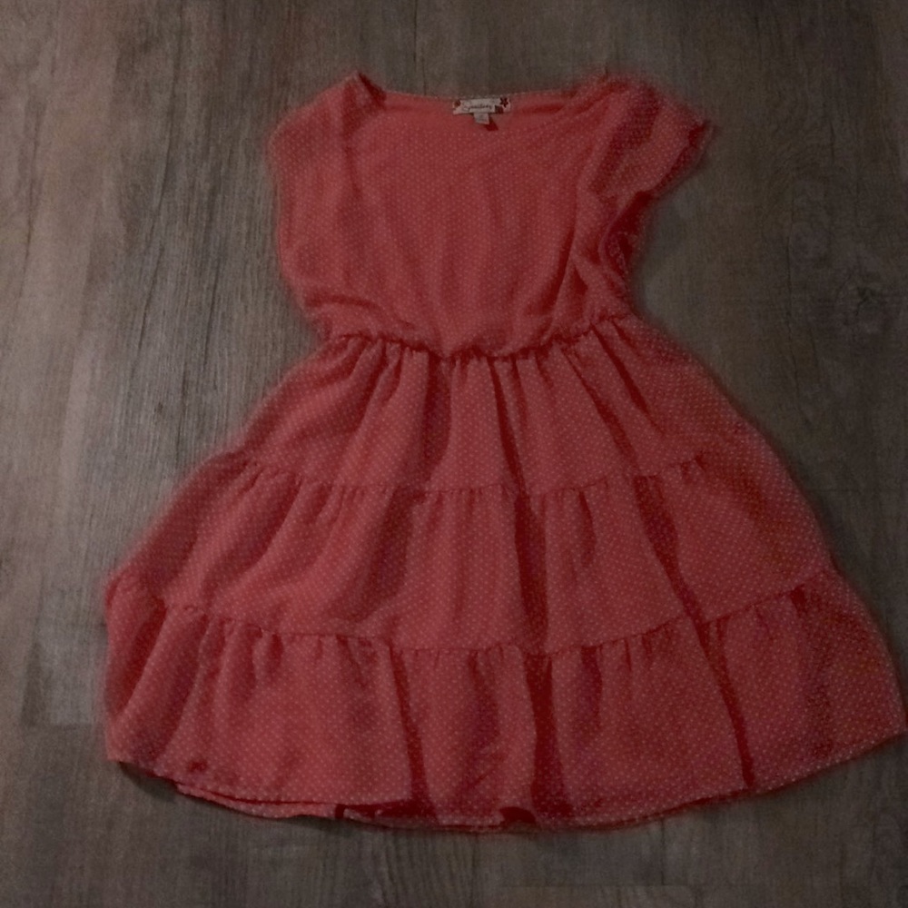 Long polka dot dress/ worn twice